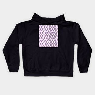 Purple Sayagata Japanese Pattern Kids Hoodie